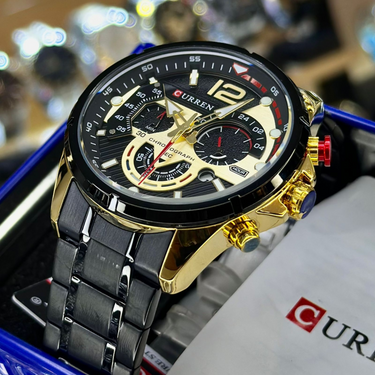 CURREN 8395 NEGRO DORADO